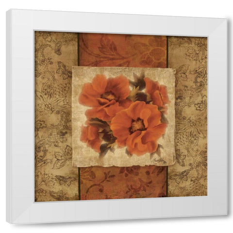 Spice Flower II White Modern Wood Framed Art Print by Medley, Elizabeth