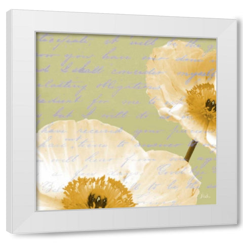 Written In The Wind I White Modern Wood Framed Art Print by Pinto, Patricia