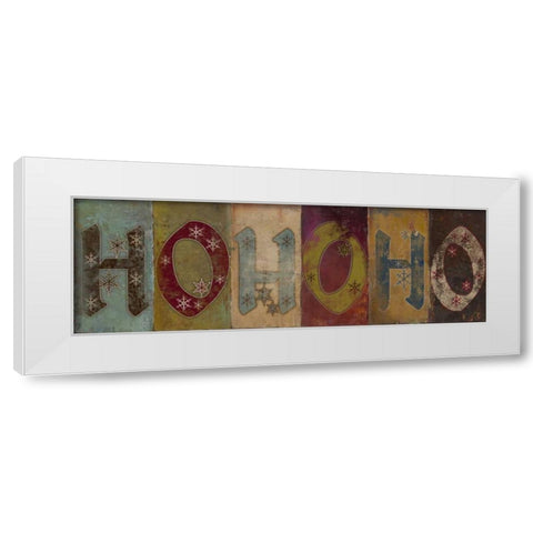 HOHOHO White Modern Wood Framed Art Print by Pinto, Patricia