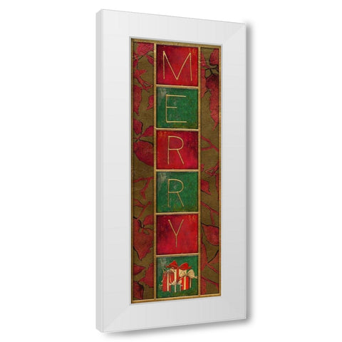 Seasons Greetings Panel II White Modern Wood Framed Art Print by Pinto, Patricia