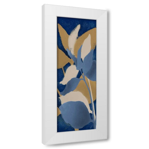 Sur Indigo II White Modern Wood Framed Art Print by Loreth, Lanie