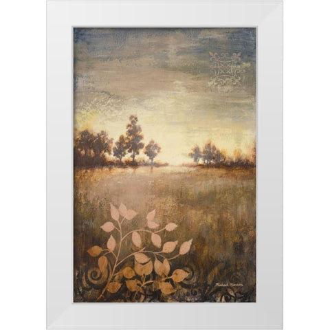 Distant Light White Modern Wood Framed Art Print by Marcon, Michael
