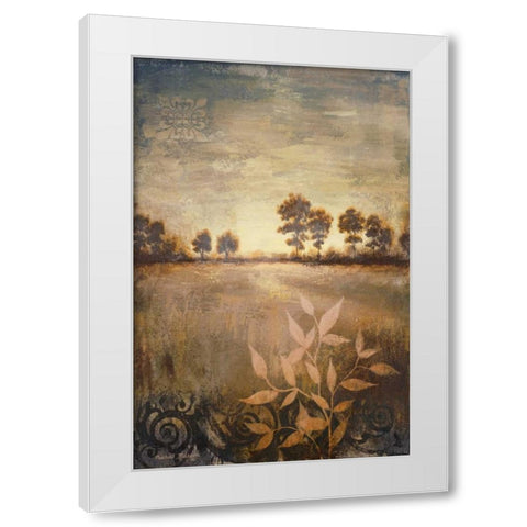 Distant Season White Modern Wood Framed Art Print by Marcon, Michael