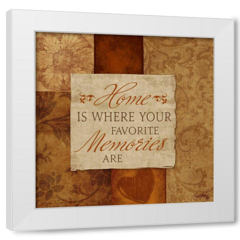 Favorite Memories White Modern Wood Framed Art Print by Medley, Elizabeth