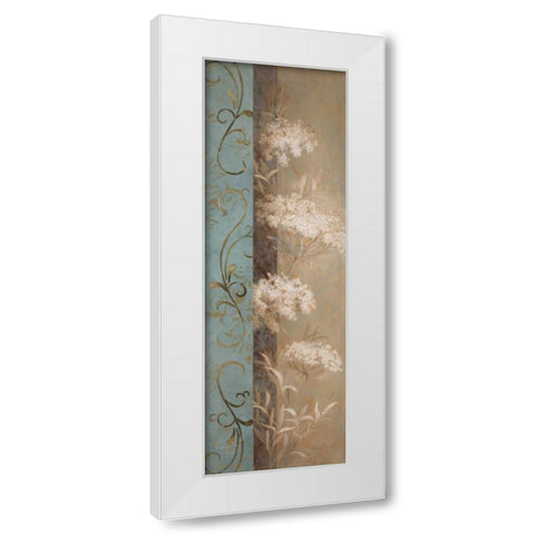 Delicate Beauty in Blue III White Modern Wood Framed Art Print by Loreth, Lanie