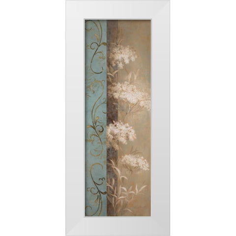 Delicate Beauty in Blue III White Modern Wood Framed Art Print by Loreth, Lanie