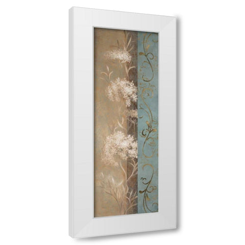 Delicate Beauty in Blue  IV White Modern Wood Framed Art Print by Loreth, Lanie