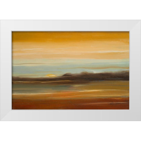 Late Afternoon I White Modern Wood Framed Art Print by Arenas, Nelly