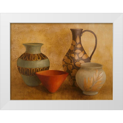 Decorative Vessel Still Life I White Modern Wood Framed Art Print by Loreth, Lanie