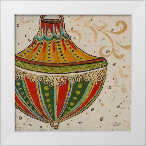 Ornament IV White Modern Wood Framed Art Print by Pinto, Patricia