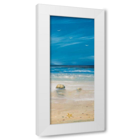 Shore Panel II White Modern Wood Framed Art Print by Kingsley