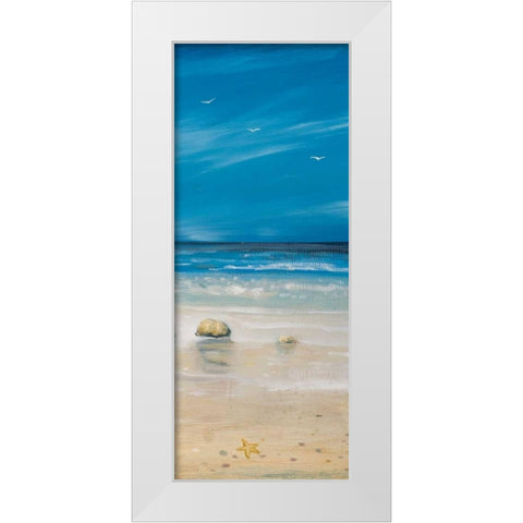 Shore Panel II White Modern Wood Framed Art Print by Kingsley
