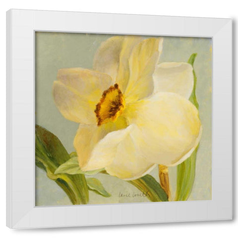 Daffodil Sky II White Modern Wood Framed Art Print by Loreth, Lanie