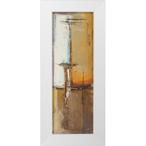 Oxido I White Modern Wood Framed Art Print by Pinto, Patricia