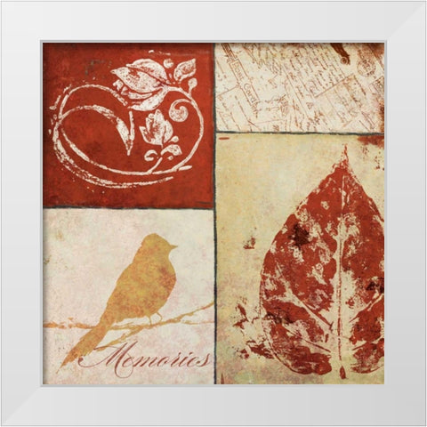 Reflecting II White Modern Wood Framed Art Print by Pinto, Patricia