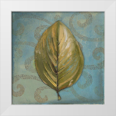 Swift Leaf I White Modern Wood Framed Art Print by Pinto, Patricia
