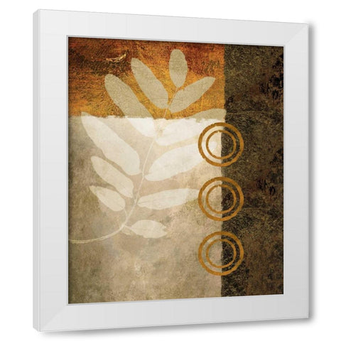 November Textures I White Modern Wood Framed Art Print by Marcon, Michael