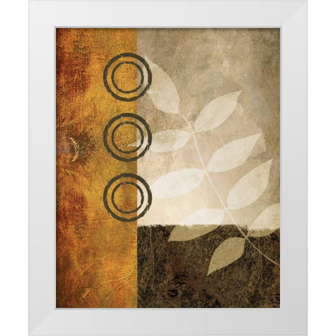 November Textures II White Modern Wood Framed Art Print by Marcon, Michael