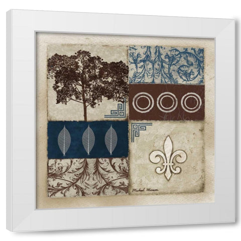 Enhancement I White Modern Wood Framed Art Print by Marcon, Michael