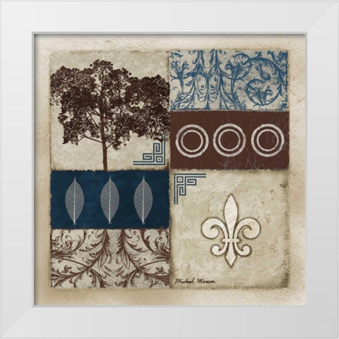 Enhancement I White Modern Wood Framed Art Print by Marcon, Michael