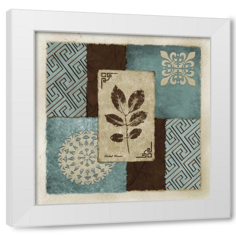 Winter Leaf II White Modern Wood Framed Art Print by Marcon, Michael