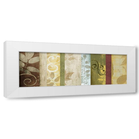 Warm June Panel I White Modern Wood Framed Art Print by Marcon, Michael