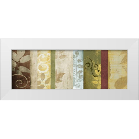 Warm June Panel I White Modern Wood Framed Art Print by Marcon, Michael