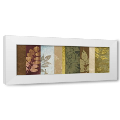Warm June Panel II White Modern Wood Framed Art Print by Marcon, Michael