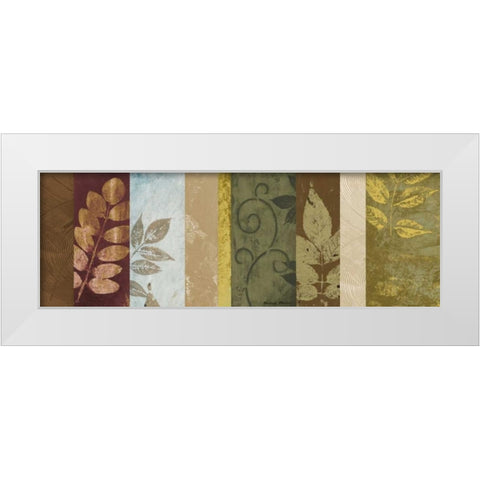 Warm June Panel II White Modern Wood Framed Art Print by Marcon, Michael