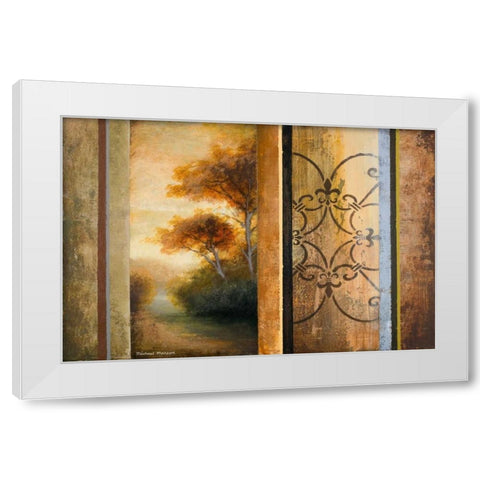 Momentary Radiance White Modern Wood Framed Art Print by Marcon, Michael
