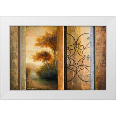 Momentary Radiance White Modern Wood Framed Art Print by Marcon, Michael