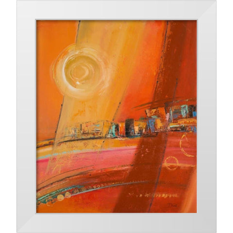 Sky of Many Suns I White Modern Wood Framed Art Print by Pinto, Patricia