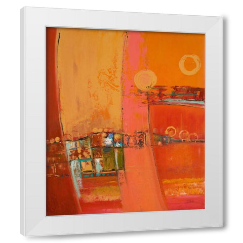 Sky of Many Suns II White Modern Wood Framed Art Print by Pinto, Patricia