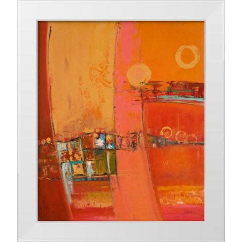 Sky of Many Suns II White Modern Wood Framed Art Print by Pinto, Patricia