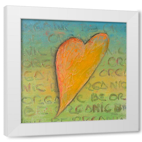 Be Organic II White Modern Wood Framed Art Print by Pinto, Patricia