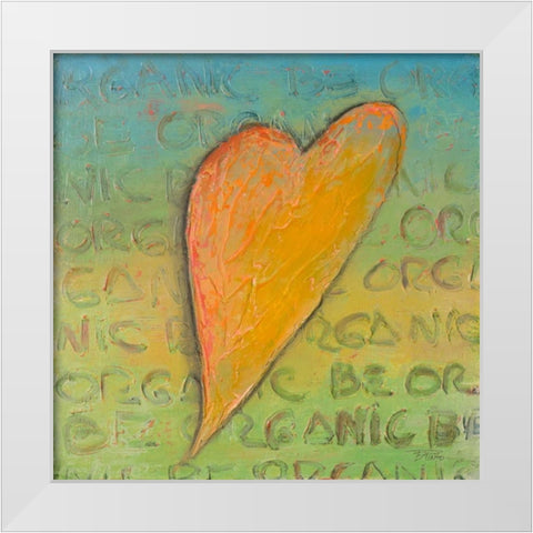 Be Organic II White Modern Wood Framed Art Print by Pinto, Patricia
