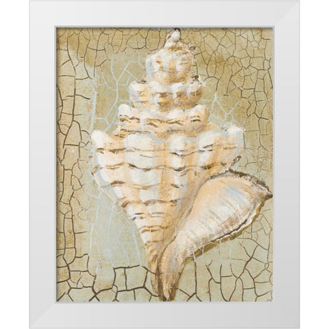Seashell I White Modern Wood Framed Art Print by Hakimipour-Ritter