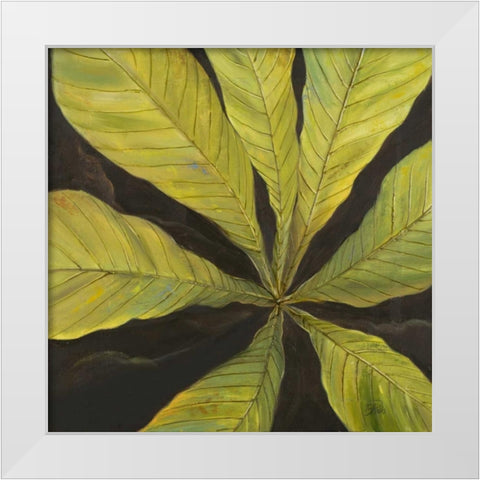 Evergreen I White Modern Wood Framed Art Print by Pinto, Patricia