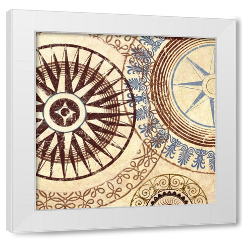 Adobe Textile III White Modern Wood Framed Art Print by Marcon, Michael