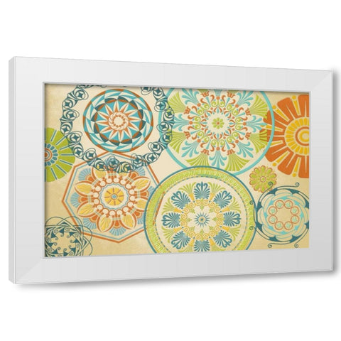 Spirographics White Modern Wood Framed Art Print by Studio, Sd Graphics