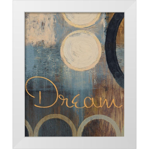 Dream White Modern Wood Framed Art Print by Marcon, Michael