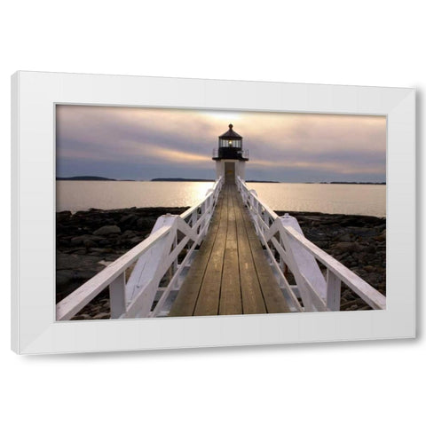 Marshall Point White Modern Wood Framed Art Print by Veilleux, Jason