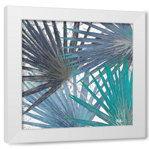 Organic Blue I White Modern Wood Framed Art Print by Pinto, Patricia