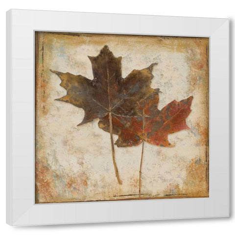 Natural Leaves IV White Modern Wood Framed Art Print by Pinto, Patricia