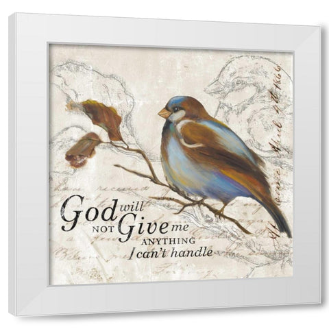 Give me Anything White Modern Wood Framed Art Print by Pinto, Patricia