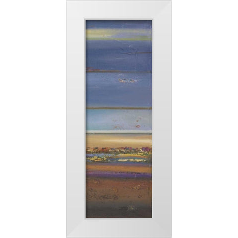 Blue Planet II White Modern Wood Framed Art Print by Pinto, Patricia