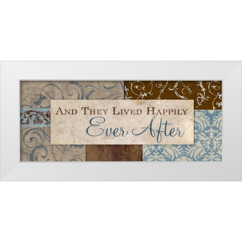 Ever After White Modern Wood Framed Art Print by Medley, Elizabeth