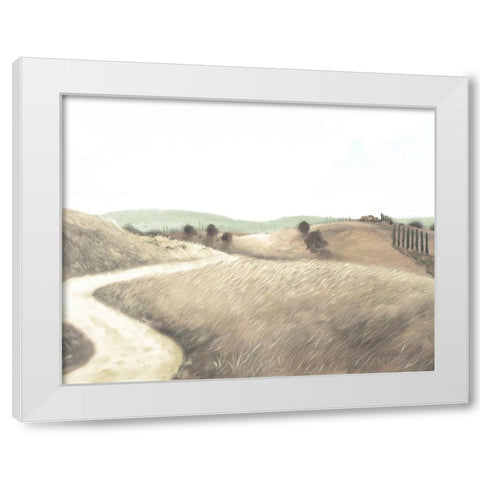 The Solitary Path White Modern Wood Framed Art Print by Meneely, Dan