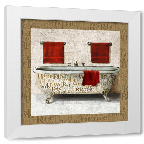 Crazed Relaxation I White Modern Wood Framed Art Print by Medley, Elizabeth