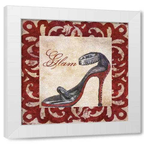 Glam White Modern Wood Framed Art Print by Ritter, Gina
